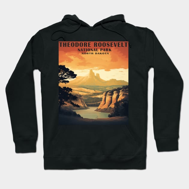 Theodore Roosevelt National Park Hoodie by Schalag Dunay Artist